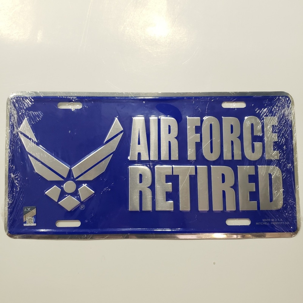 Air Force New Wing Retired License Plate